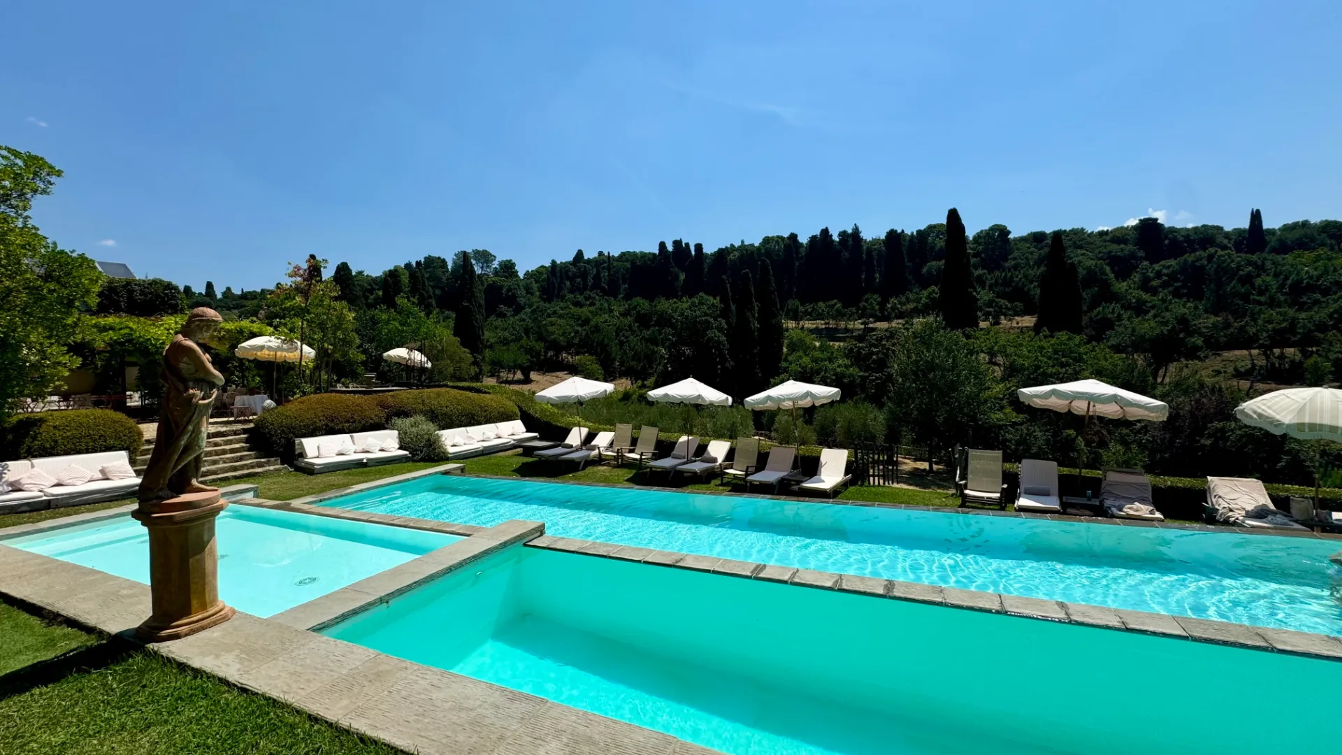 Swimming pool at Il Salviatino